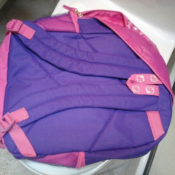 Hello Kitty backpack pink and purple flower - Picture 2 of 3